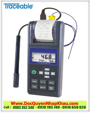 Traceable 4181, Nhiệt kế  –200°C đến 1333°C, 4181 Traceable@ Printing Hygrometer/Thermometer